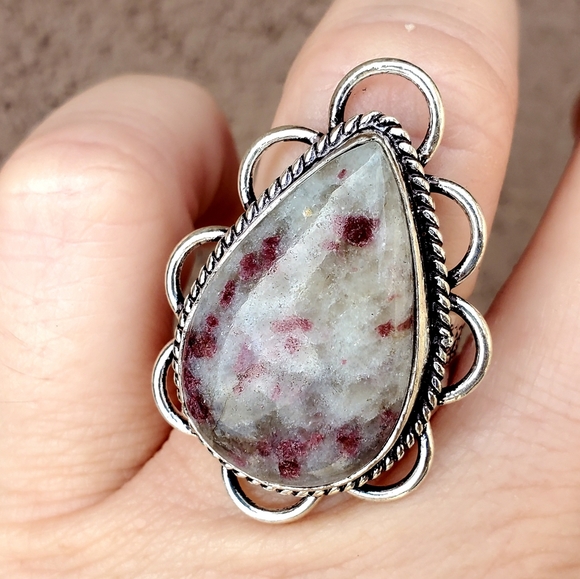 New Pink Tourmaline 925 Silver Ring. - Picture 11 of 15